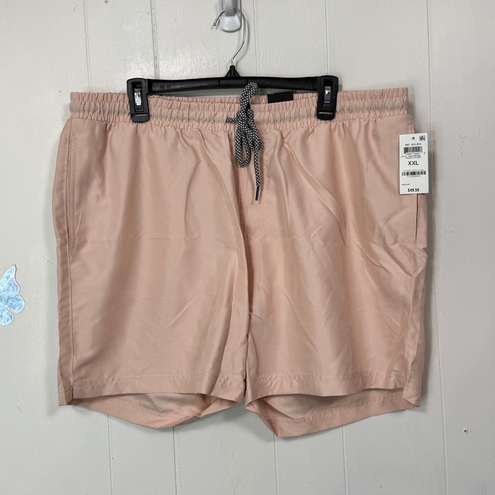 INC International Concepts‎ XXL Swim Trunks Quick Dry Peach Lather Shorts